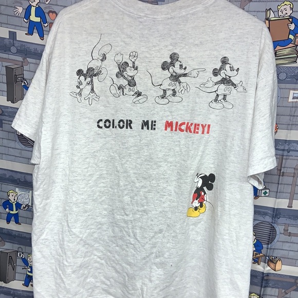 Disney | Shirts | Vtg Disney Orginals Mickey Mouse One Size Tshirt ...